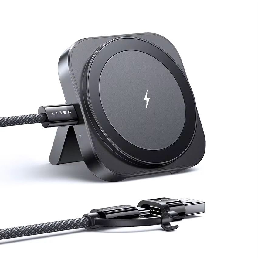 شاحن لاسلكي صغير قابل للطي - شحن سريع متنقل لكل أجهزتك