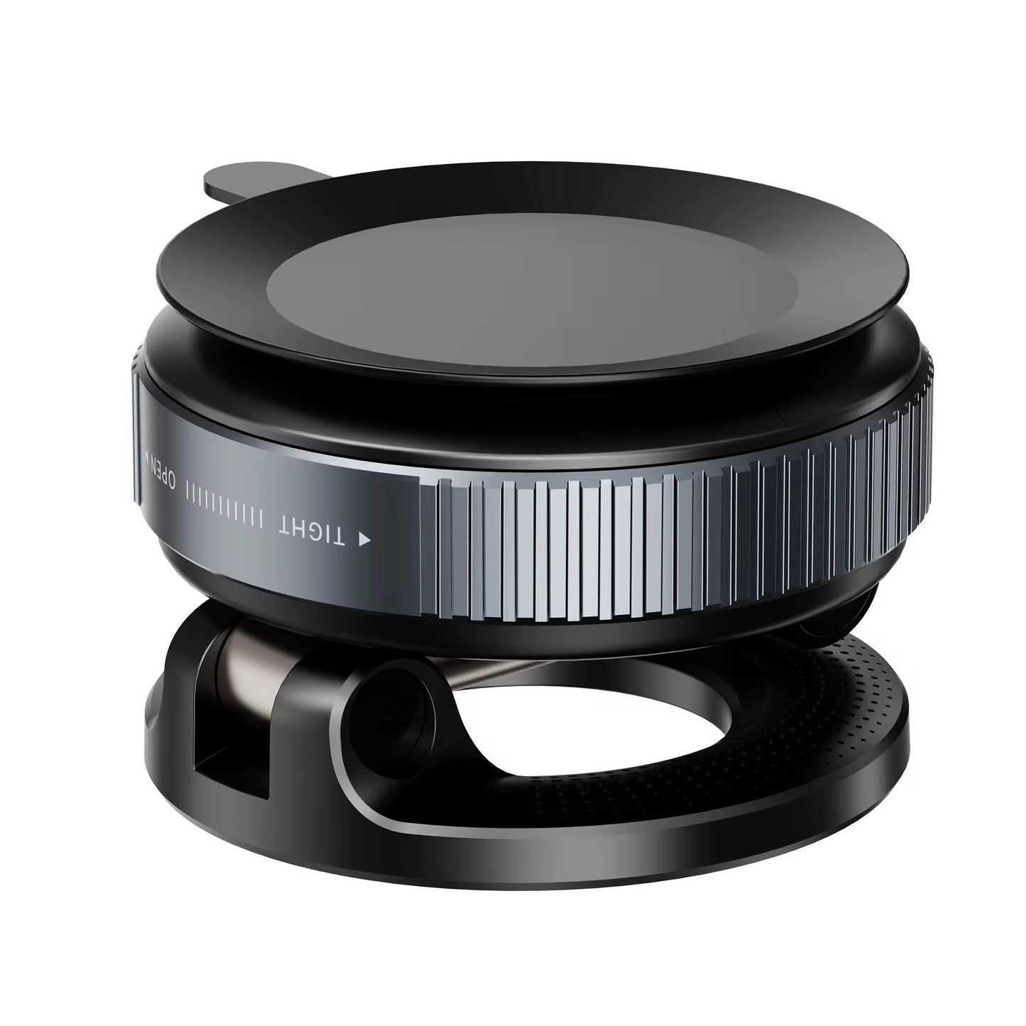 حامل جوال مغناطيسي 360 درجة مع شاحن لاسلكي - ثابت وقوي للسيارة والمكتب